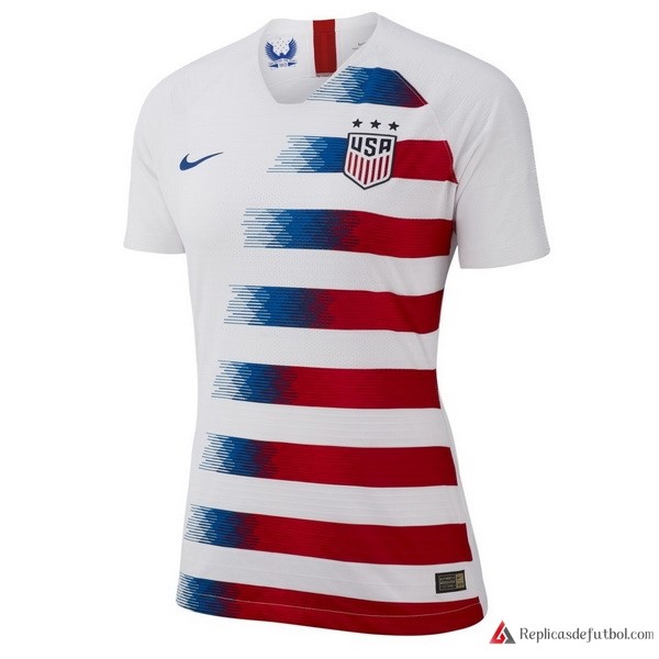 Camiseta Seleccion Estados Unidos Primera equipación Mujer 2018 Blanco